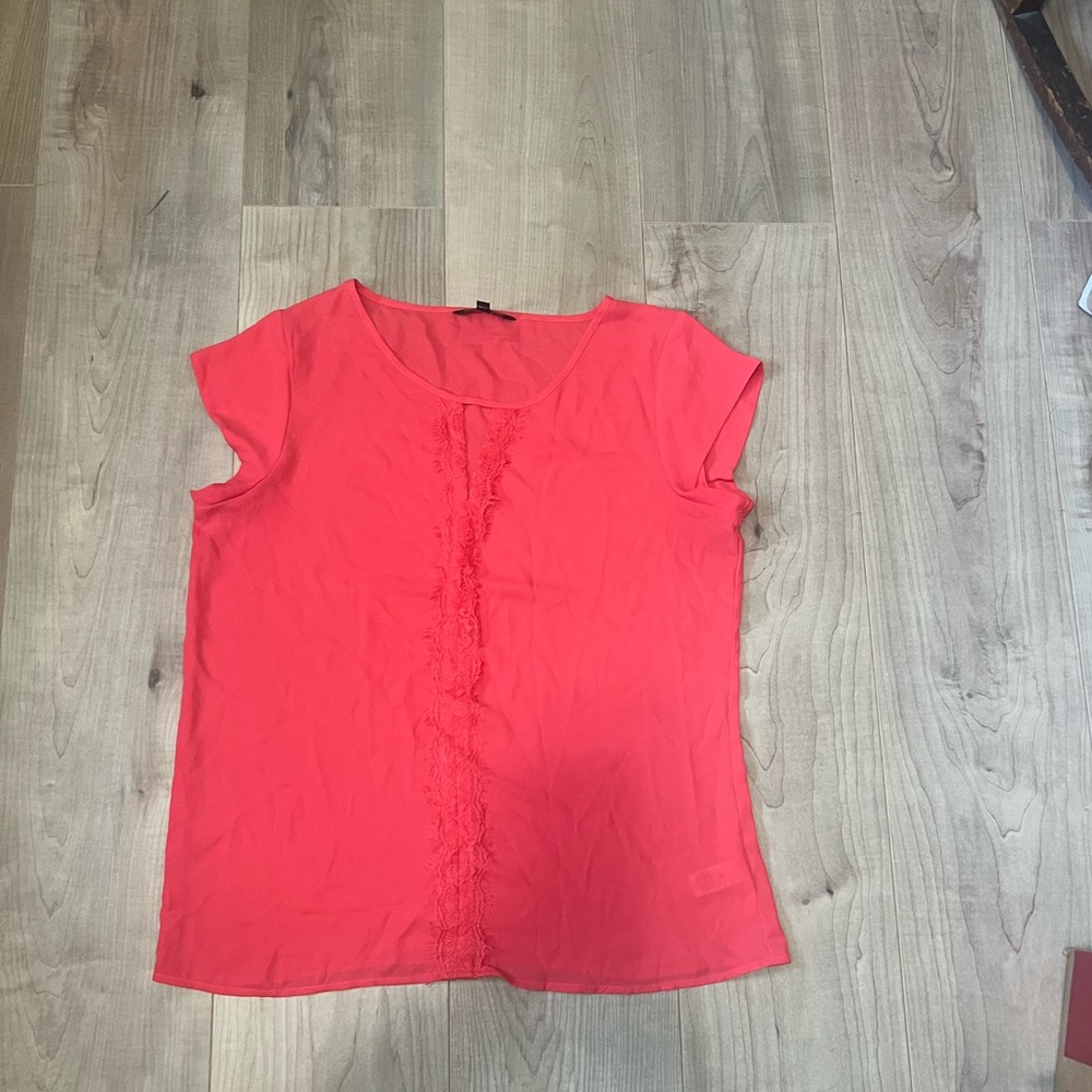 Express Pink Cap Sleeve Blouse